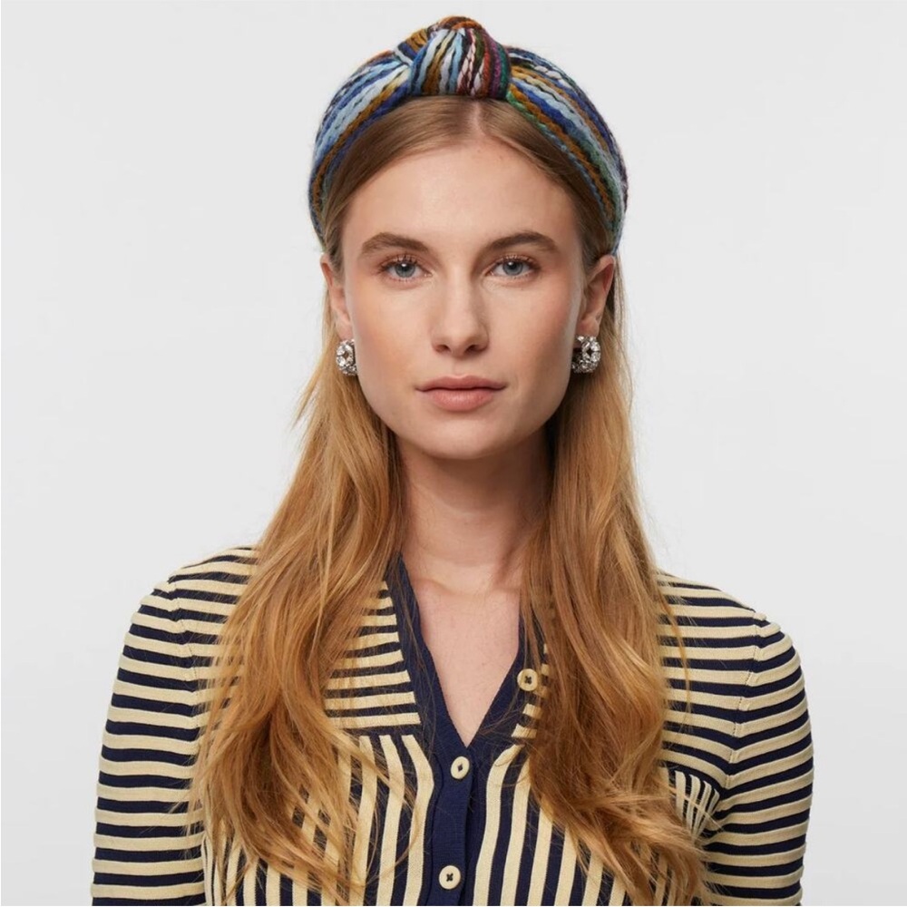 Lele Sadoughi Mixed Yarn Knotted Headband - NWT